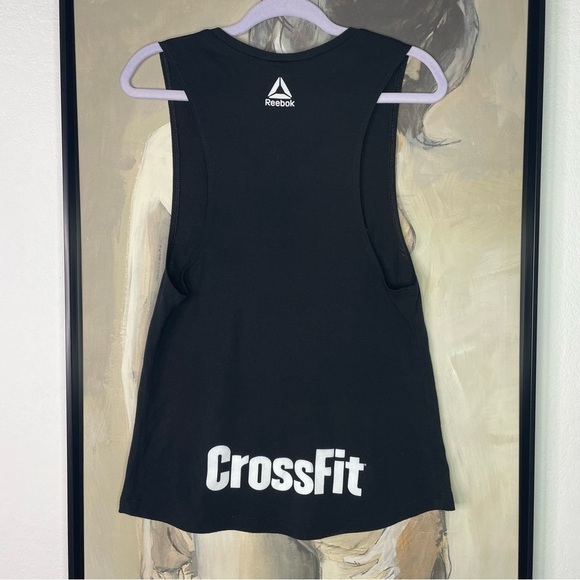 Reebok Black Merry Xmas from Pukie Santa Clown CrossFit Tank Top - Picture 4 of 4